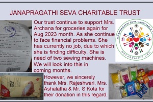 Groceries Support to Archana