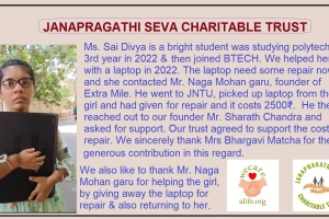 Support for Ms. Sai Divya.